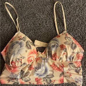 FOREVER 21 FLORAL CORSET